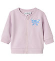Name It Cardigan - NbfVrillie - Winsome Orchid/Bow