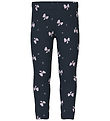 Name It Leggings - NmfDavina - Sweat - Dark Sapphire/Bows