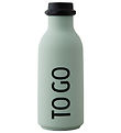 Design Letters Trinkflasche - 500 ml - Grün m. To Go