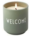 Design Letters Scented candles - Fresh Flowers & Citrus - Green
