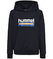 Hummel Hoodie - hmlTukas - Black w. Print