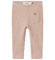 Lil' Atelier Leggings - Rib - NbfRaja - Shadow Gray