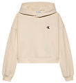 Calvin Klein Hoodie - Handwriting Logo - Turtledove