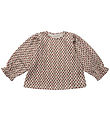 Sofie Schnoor Bluse - Elenorra - Weiß/Braun m. Blumen