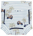Hust and Claire Swim Diaper - Harumi - UV50+ - White/Blue