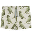 Hust and Claire Badehose - Khaki - UV50+ - Seegras m. Dinosaur