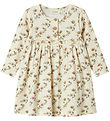 Lil' Atelier Bodysuit L/æ - Rib - NbfGavo - Turtledove/FLOWERS