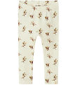 Lil' Atelier Leggings - Rib - NbfGavo - Turtledove/Olive