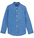 Tommy Hilfiger Hemd - Denim Chambray - Denim Medium+ Waschung
