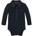 Tommy Hilfiger Polobody L/æ - Rib - Dark Nacht Navy