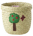 Rice Opbergmand - Raffia/Zeewier - Happy Bos - 15x16 cm -