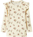 Lil' Atelier Bodysuit L/æ - NmfGavo Eko - Rib - Turtledove/Peony
