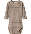 Lil' Atelier Bodysuit L/æ - Rib - NbmKail - Pure Cashmere w. Str