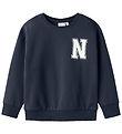 Name It Sweatshirt - NmmTollo - Navy Blazer w. White