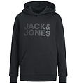 Jack & Jones Kapuzenpullover - Noos - JjeCorp - Black/Jr/lLarge 