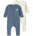 Name It Schlafanzug - Noos - 2er-Pack - NbmNightsuit - Jet Strea