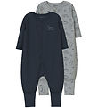 Name It Schlafanzug - Noos - 2er-Pack - NbmNightsuit - Grey Mela