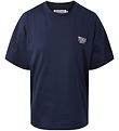 Hound T-shirt - Oversized - Navy w. Print