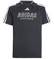 adidas Performance T-shirt - J Hot - Black/White