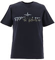 Stone Island T-shirt - Navy Blue w. Print