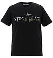 Stone Island T-Shirt - Schwarz m. Print