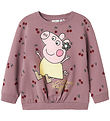 Name It Sweatshirt - NmfDamma - Peppa Pig - Elderberry