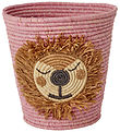 Rice Geymslukarfa - Raffia/Þang - 20x30 cm - Bleikt/Løve