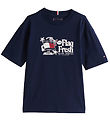 Tommy Hilfiger T-shirt - Flag Fun - Dark Night Navy w. Print