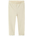 Name It Leggings - NbfTimian - Summer Sand w. Pointelle