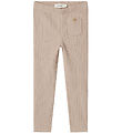 Lil' Atelier Leggings - Rib - NmfRaja - Shadow Gray