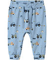 Name It Trousers - NbmBassen - Cerulean w. Tractors