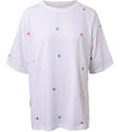 Hound T-shirt - White w. Flowers