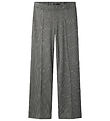 LMTD Trousers - NlfBin - Wide - Light Grey Melange w. Stripes
