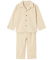 Lil' Atelier Pyjama Set - 2 Parts - NmnSage - Turtledove w. Stri