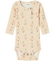 Lil' Atelier Samfella L/Æ - Rib - NbfGavo - Sandur Dollar M. Pre