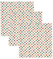 Konges Sløjd Muslin Cloths - 3-Pack - Colored Heart