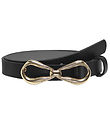 Kids Only Belt - KogFine - Black/Gold Bow Buckle