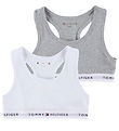 Tommy Hilfiger Tops - 2er-Pack - Weiß/Grau Meliert