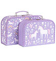 A Little Lovely Company Kofforta sett - 2 Stk. - 29x20/25,5x18 c