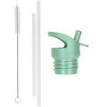A Little Lovely Company Water Bottle Set - Lid/Straws/Brush - Fo