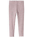 Name It Leggings - NmfVemma - Elderberry/Bright White