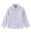 Emporio Armani Shirt - White/Blue Striped
