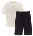 Emporio Armani T-Shirt/Shorts - Off White/Navy