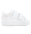 Emporio Armani Leder-Krabbelschuhe - Weiß m. Rosa