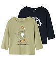 Name It Bluse - 2er-Pack - NmmVagno - Dark Sapphire/Tea/Dino Ban
