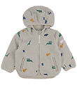 Liewood Fleecejacke m. Ohren - Mara - Dinosaur/Mist Stickerei