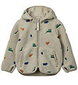 Liewood Fleece Jacket - Mara - Dinosaur/Mist Embroidery