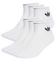 adidas Originals Sneaker-Socken - 6er-Pack - Weiß m. Schwarz