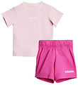 adidas Performance T-shirt/Shorts - 160 - Pink/White