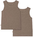 That's Mine Undershirt - 2-Pack - Rib - Cuno - Brown Melange